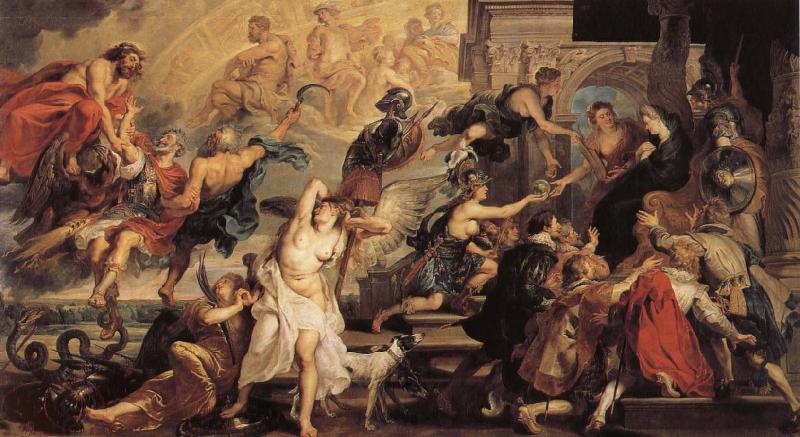 Peter Paul Rubens Henr IV himmelsfard and regeringsproklamationen China oil painting art